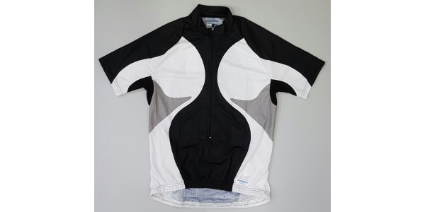 Kolesarska majica SHIMANO črno/belo/siva, unisex